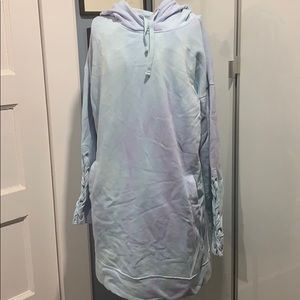 Hollister tunic length hoodie with laced sleeves S